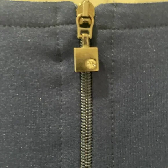 Pietro Brunelli "Salisburgo" Ruffled Sleeve Dress in Navy Blue Size S Maternity - Picture 4 of 9